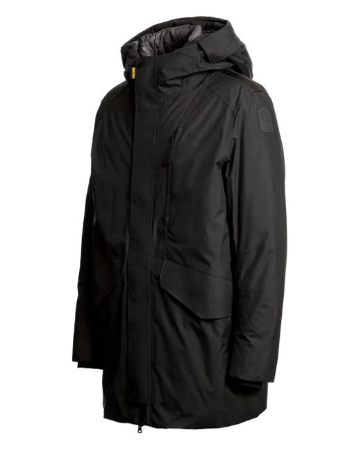 Parajumpers Black Hooded Zip-Fastening Parka for men
