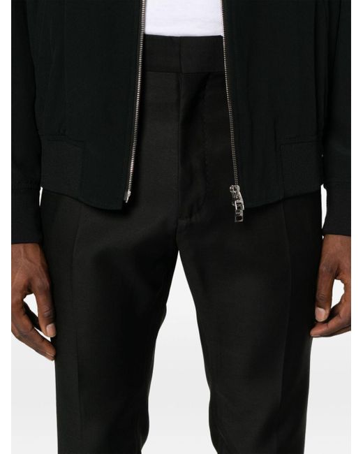 DSquared² Black Slim-cut Tailored Trousers for men