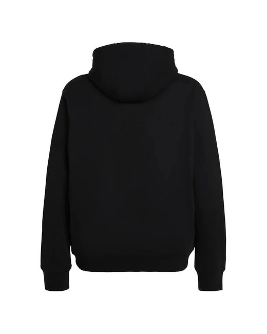 Karl Lagerfeld Black Ikon Half-Zip Hoodie for men
