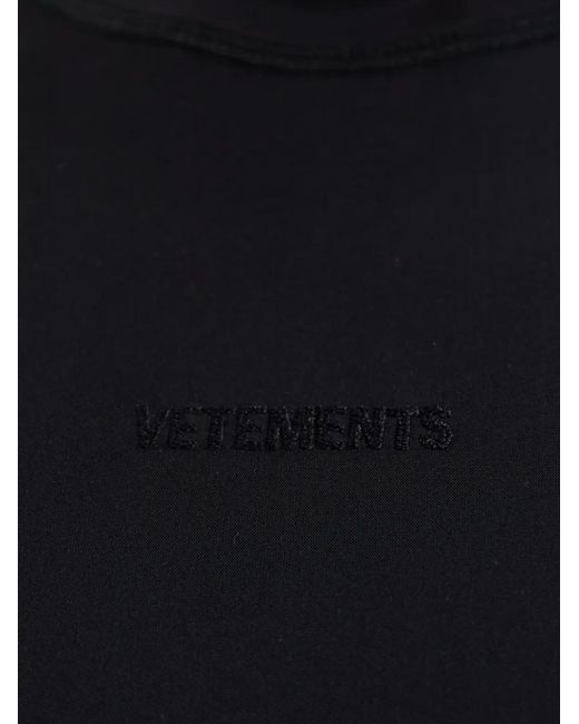 Vetements Blue Sleeveless Mock-Neck Body
