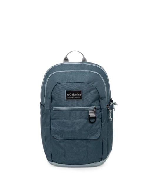 Columbia Blue Buxton Logo-Patch Backpack