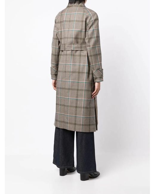 Victoria Beckham Gray Reversible Single-Breasted Coat