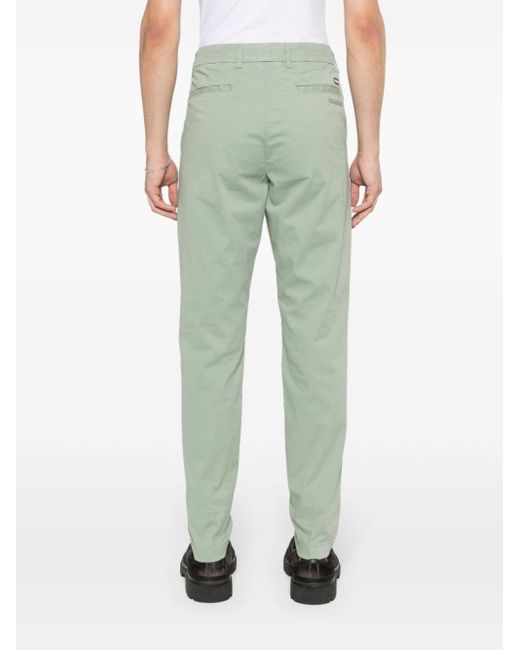 Pantalones chinos con corte slim Boss de hombre de color Green