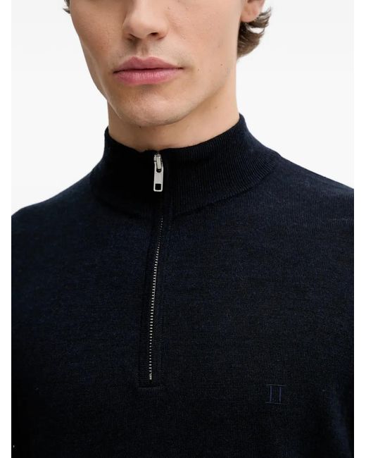 Les Deux Blue Greyson Half-Zip Sweater for men