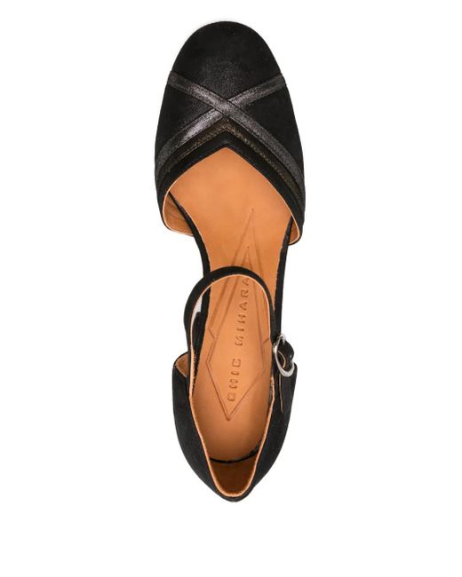Pumps Con Cinturino Alla Caviglia E Tacco Largo 80Mm di Chie Mihara in Black