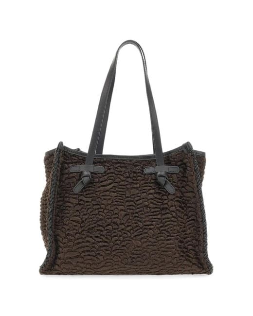 MARCELLA CLUB Black Marcella Animal-Pattern Tote Bag