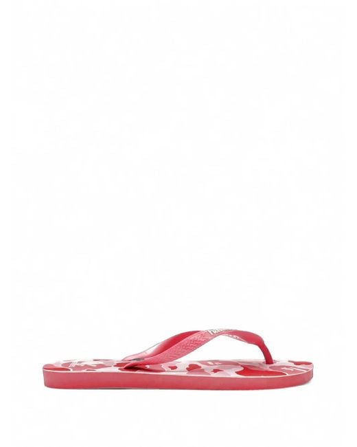A Bathing Ape Pink X Havaianas Camouflage-Print Flip-Flops for men