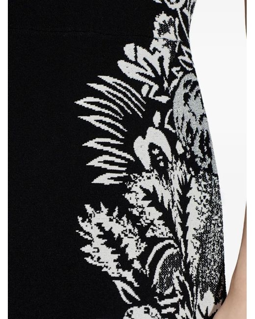 Ulla Johnson Black Ärmelloses Liana Maxikleid Mit Blumenmuster