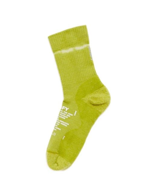 Satisfy Green Script Socks for men