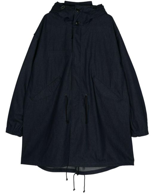 Junya Watanabe Blue X C.p Company Cotton Raincoat for men