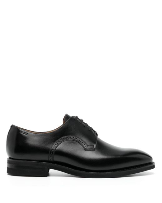 Bally Black Polished Leather Derby Shoes for men