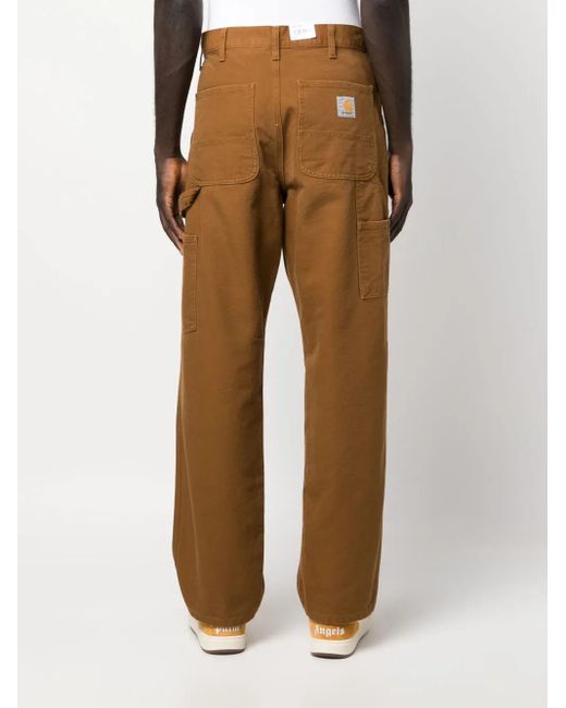 Carhartt Brown Single Knee Straight-Leg Trousers for men