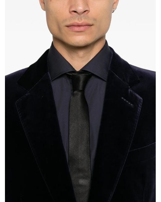 Blazer Con Botones Tom Ford de hombre de color Black