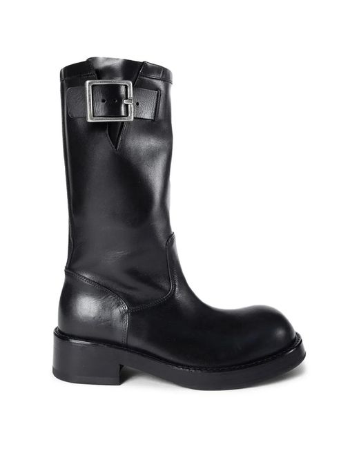 Ann Demeulemeester Black Bottes De Moto Neldor for men