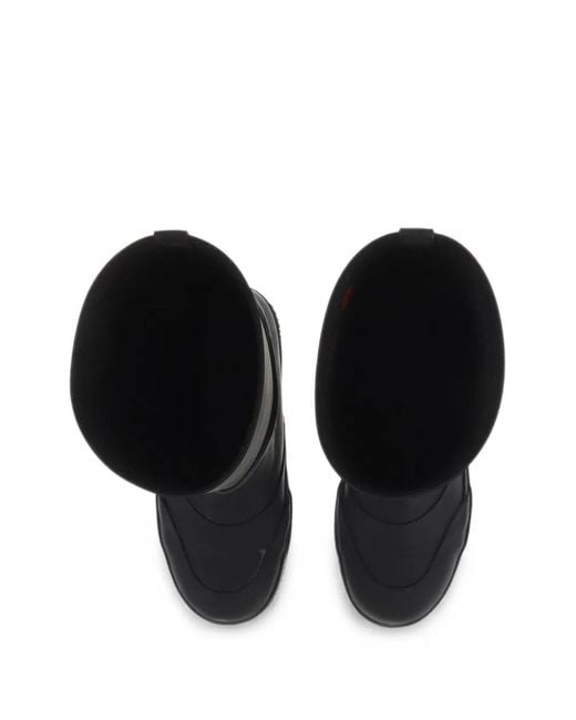 Matthew Williamson Black Platform Rubber Boots