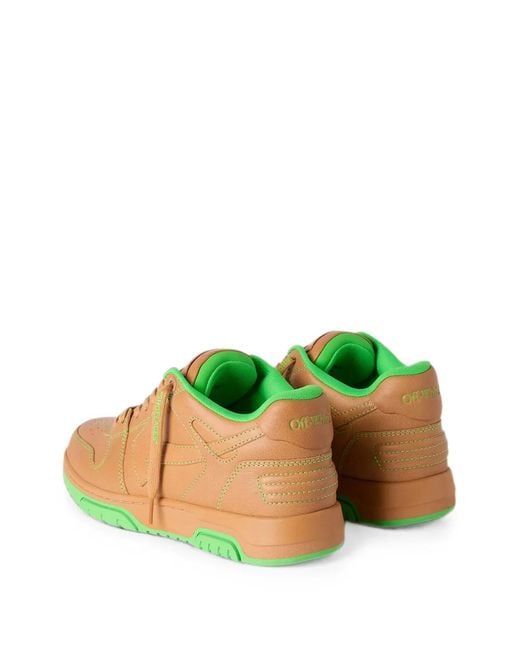 Off-White c/o Virgil Abloh Green Out Of Office Sneakers for men