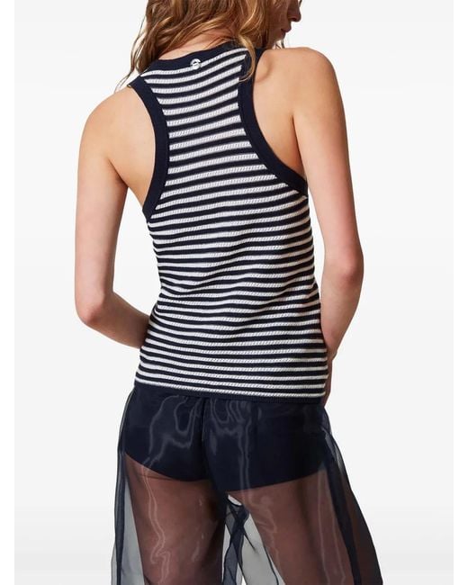 Twinset Blue Striped Top