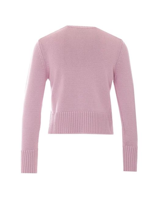 Alpha Studio Pink V-Neck Sweater
