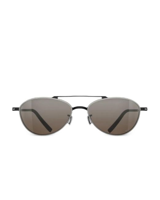 Blackfin Gray Mavericks Round-Frame Sunglasses