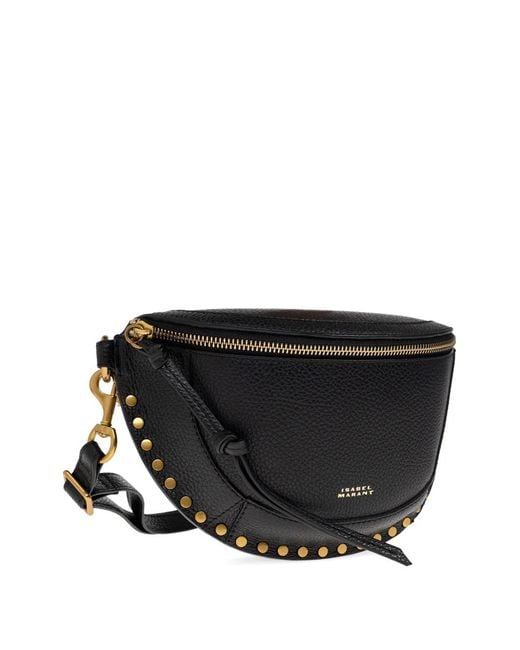 Isabel Marant Black Skano Leather Belt Bag