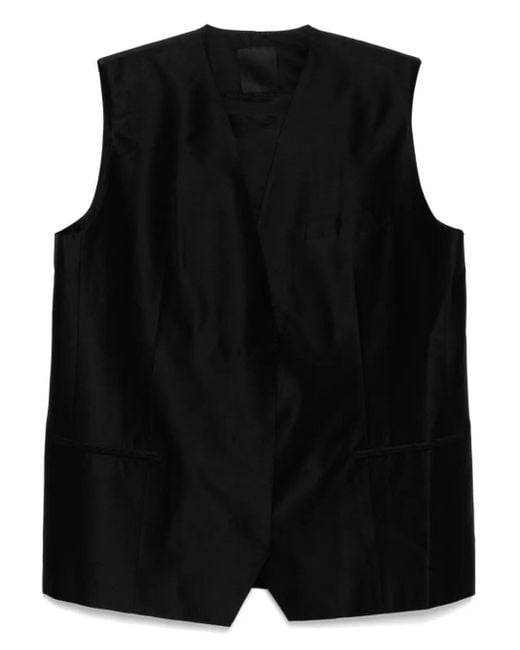 JNBY Vネック ベスト Black