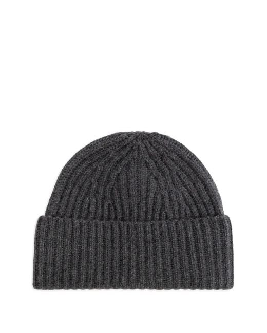 Lisa Yang Black The Menton Beanie Hat for men