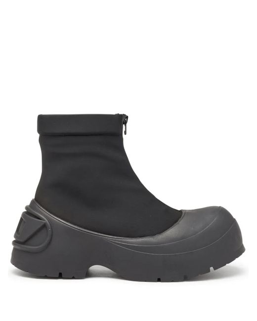 DIESEL メンズ ブラック Donald Ch アンクルブーツの通販はau PAY