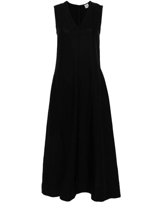 Totême  Midi-jurk Met Kanten Vlak in het Black