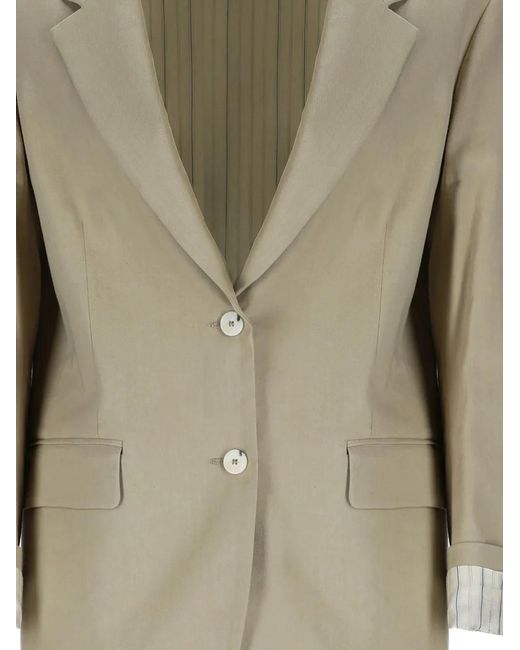 Alysi Green Button Blazer