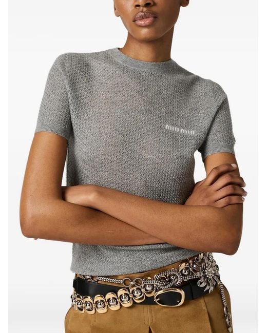 Miu Miu Gray Tshirt