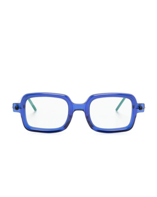 Kuboraum Blue P2 Brille mit eckigem Gestell