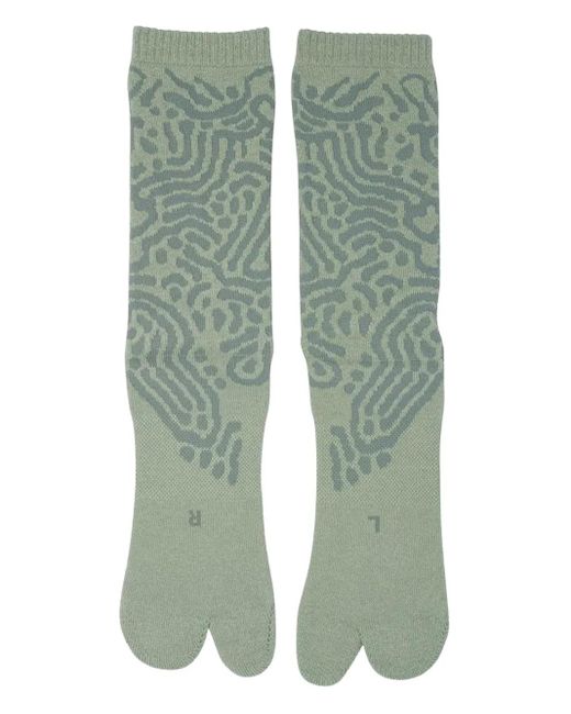 Goldwin Green Patterned Socks for men