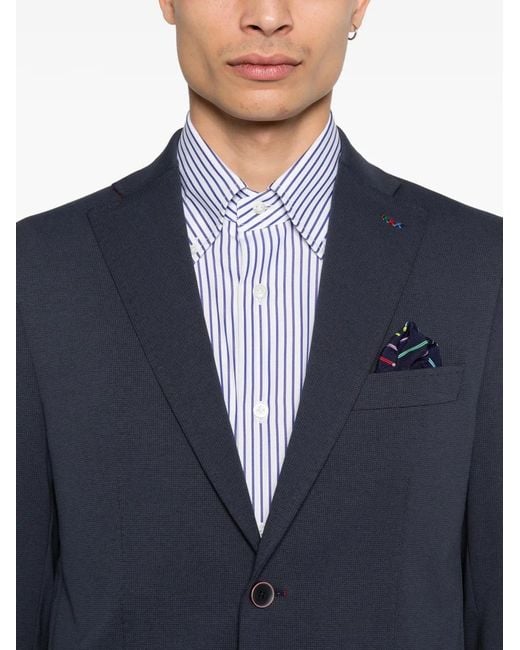 Manuel Ritz Blue Button Blazer for men