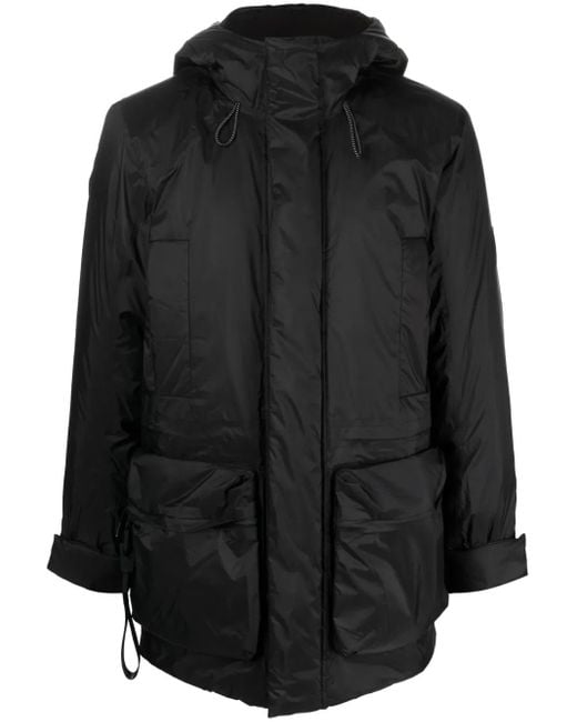 Rains Black Vardo Padded Parka for men