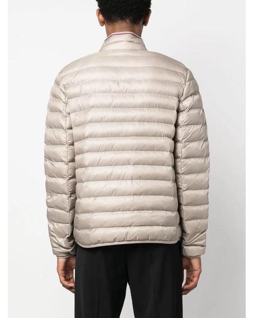 Tommy Hilfiger Natural Logo-Patch Zipped Puffer Jacket for men
