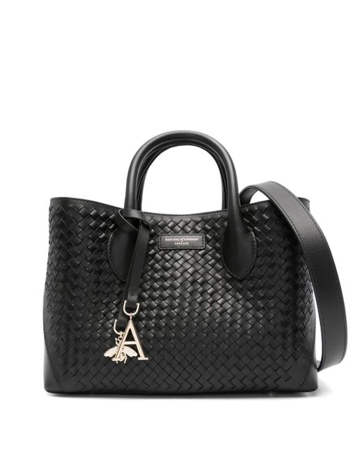 Aspinal Black Medium London Tote Bag