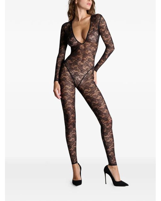 Maison Close Black Flashback V-Neck Jumpsuit