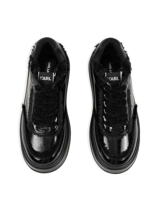 Karl Lagerfeld Black Platform Sneakers