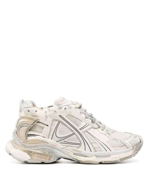 Balenciaga Runner Sneakers im Used-Look in White für Herren