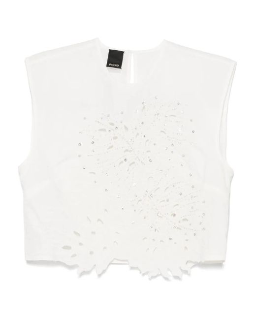Pinko True Colors クロップドトップ White