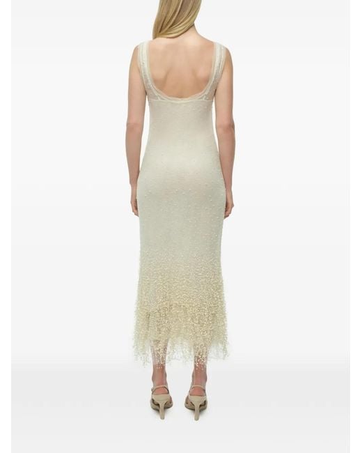 Jonathan Simkhai White Irisa Sequin-Embellished Midi Dress