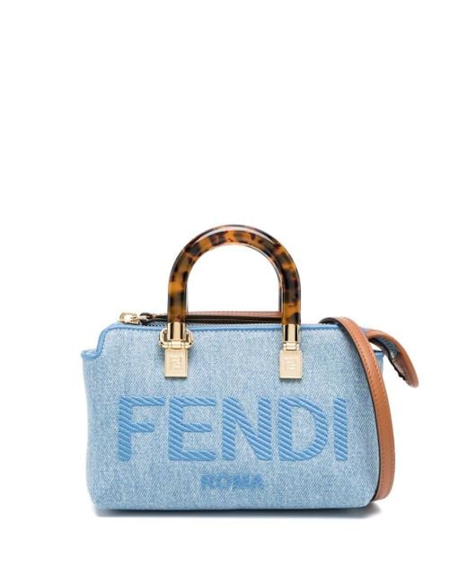 Fendi Blue By The Way Denim Mini Bag