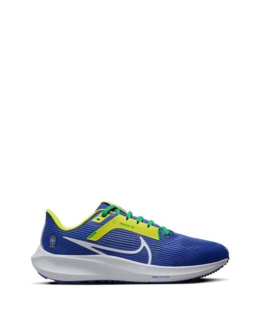 Nike Blue Air Zoom Pegasus 40 Brazil Sneakers for men