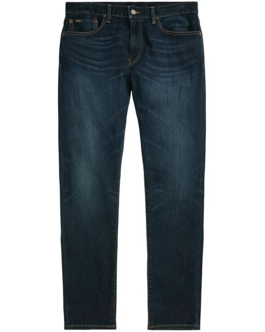 Polo Ralph Lauren Blue Embroidered Pony Parkside Jeans for men