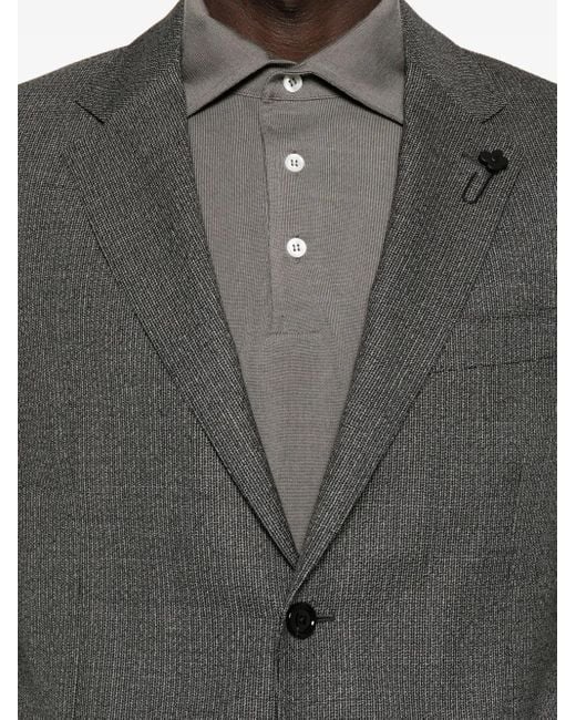 Lardini Pak Met Enkele Rij Knopen in het Gray voor heren