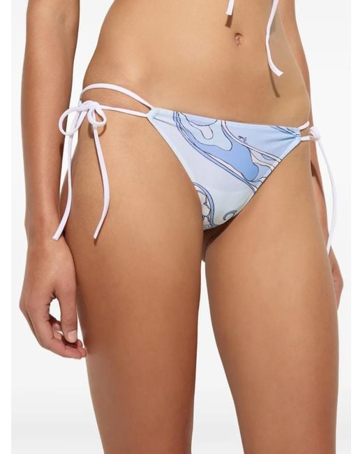 Emilio Pucci Blue Bikini Bottom