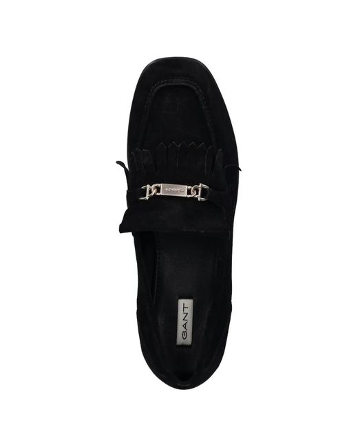 Gant Black Gimble Fringed Loafers
