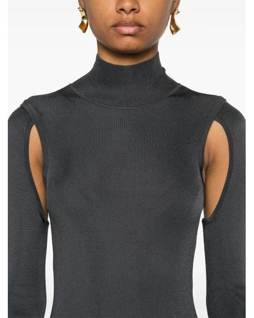 Helmut Lang Black Air Midi Dress