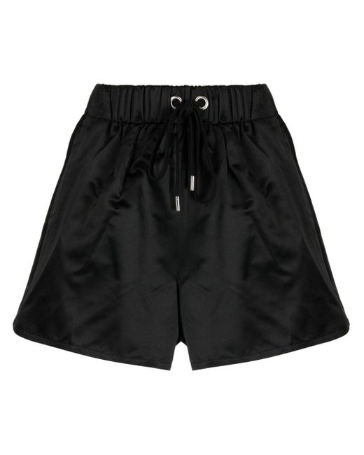 Sa Su Phi High-Waist-Shorts aus Seide in Schwarz | Lyst DE