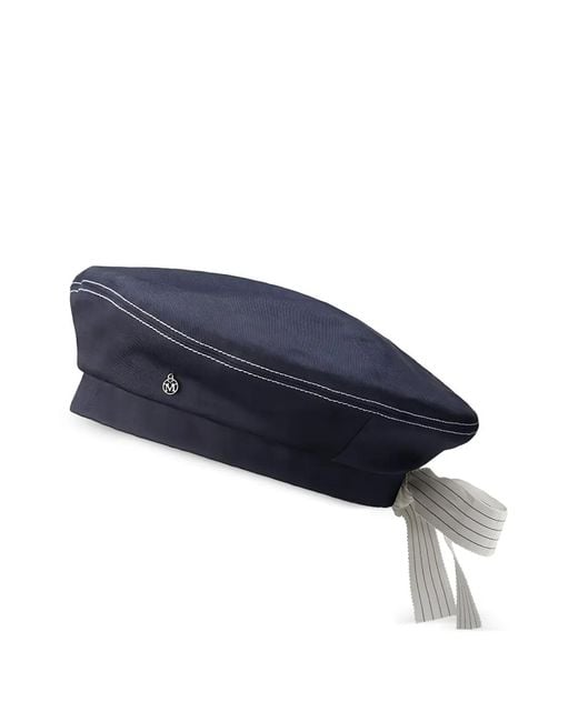 Maison Michel Blue New Billy Stitched Hat